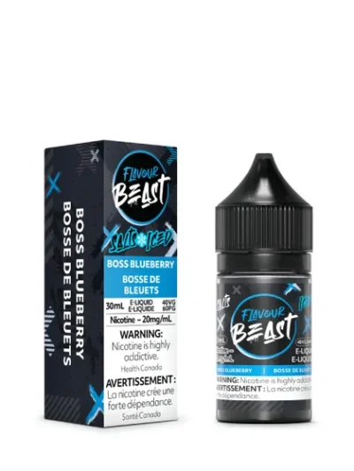 Flavour Beast E-Liquid - Boss Blueberry Iced 20mg/30mL