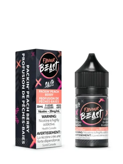 Flavour Beast E-Liquid - Packin' Peach Berry 20mg/30mL