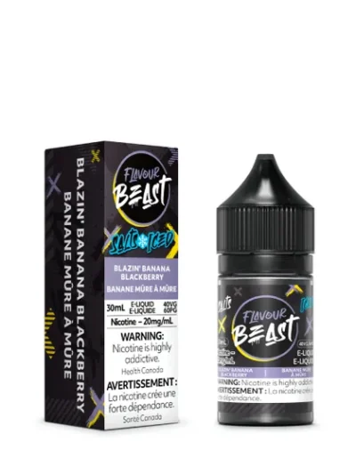 Flavour Beast E-Liquid - Blazin' Banana Blackberry Iced 20mg/30mL