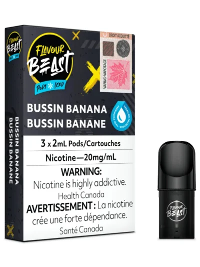 Flavour Beast Pods - Bussin Banana Iced (3Pk)