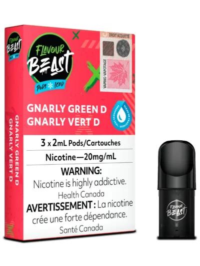 Flavour Beast Pods - Gnarly Green D Iced (3Pk)