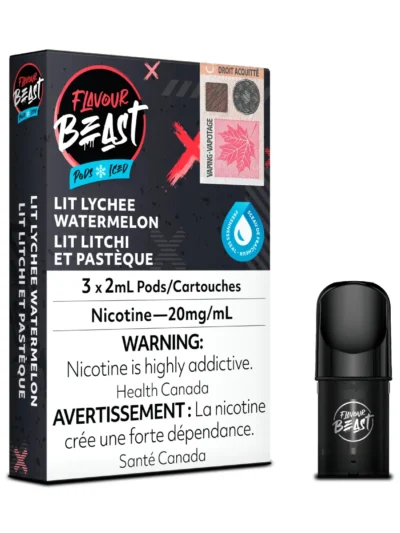 Flavour Beast Pods - Lit Lychee Watermelon Iced (3Pk)