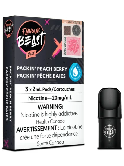 Flavour Beast Pods - Packin' Peach Berry (3Pk)