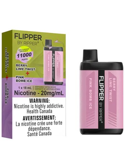 FLIPPER by RIPPER - Berry Lime Twist/Pink Bomb Ice