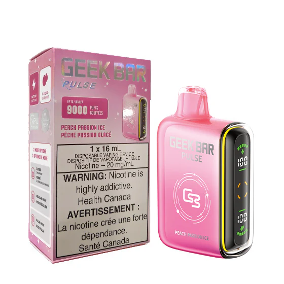 GEEK BAR 9K Pulse - Peach Passion Ice