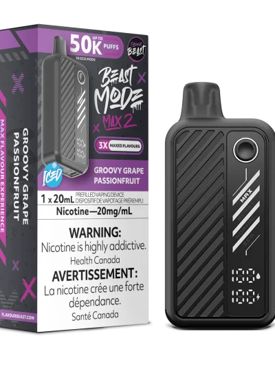 Flavour Beast Mode Max 2 50K - Groovy Grape Passionfruit Iced